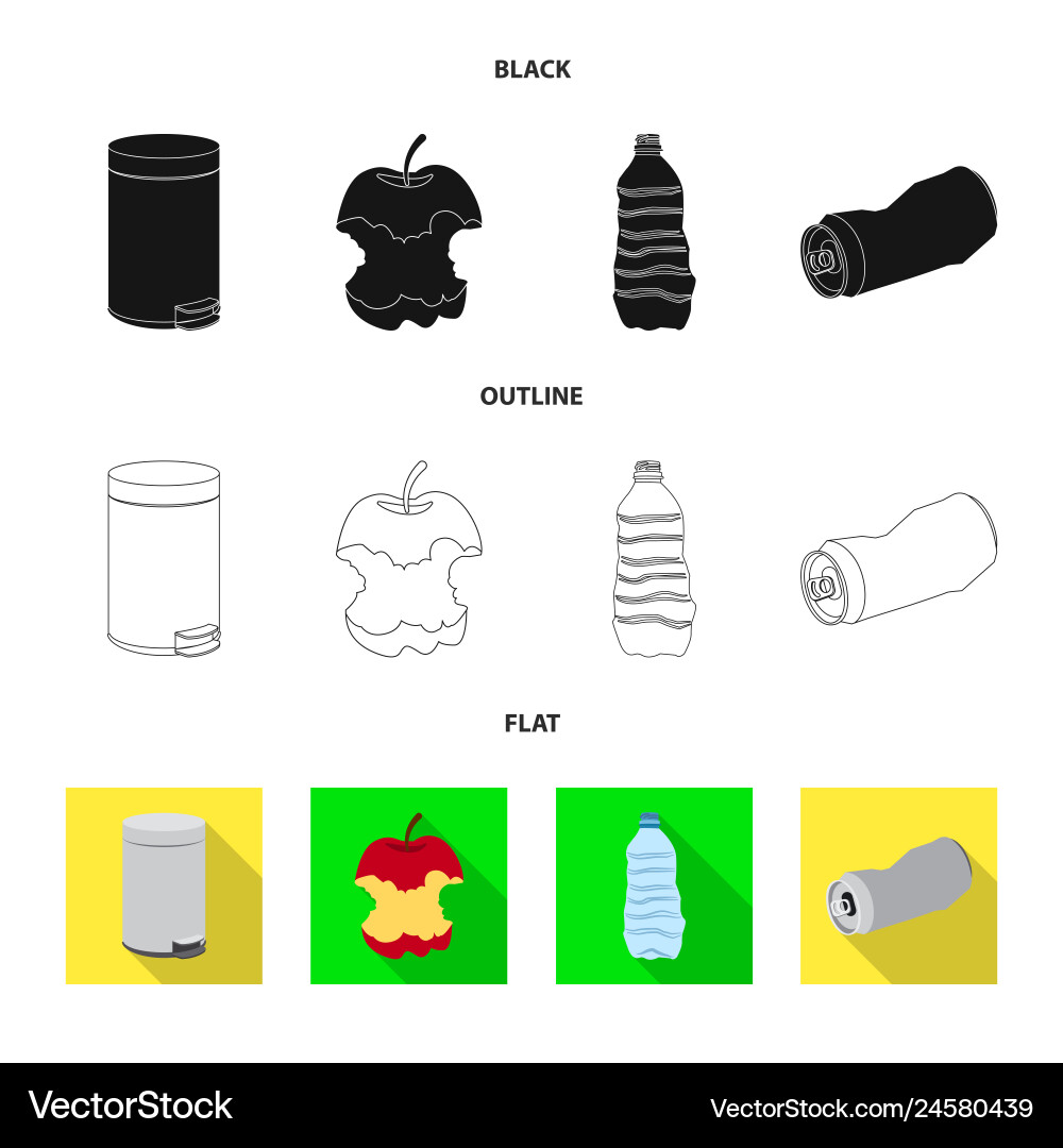 Isolated object of dump and sort sign set Isolated object of dump and sort sign set vector image