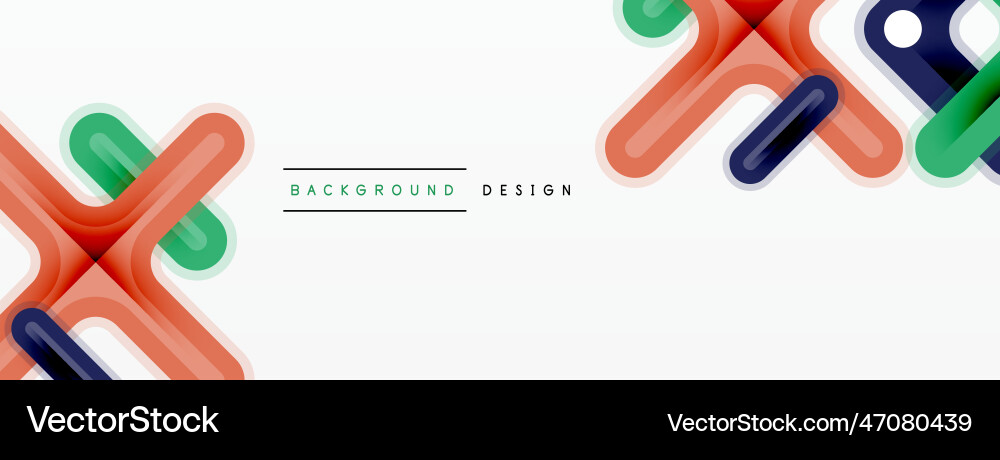 Minimal geometric background cross line design Minimal geometric background cross line design Vector Image