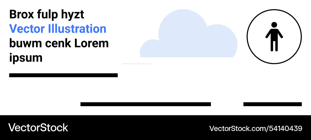 Minimalistic design with text cloud graphic vector image