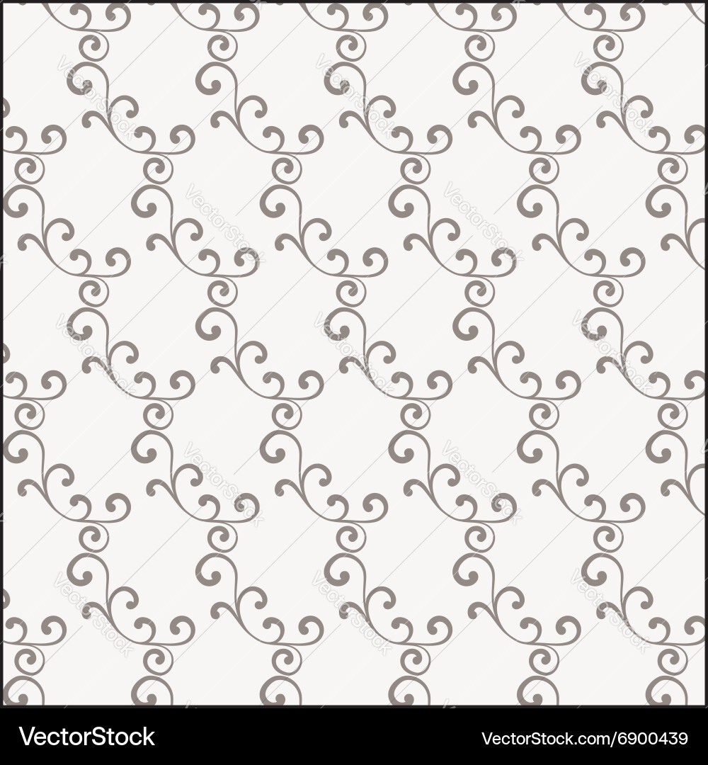 Repeating abstract background with curl vector image