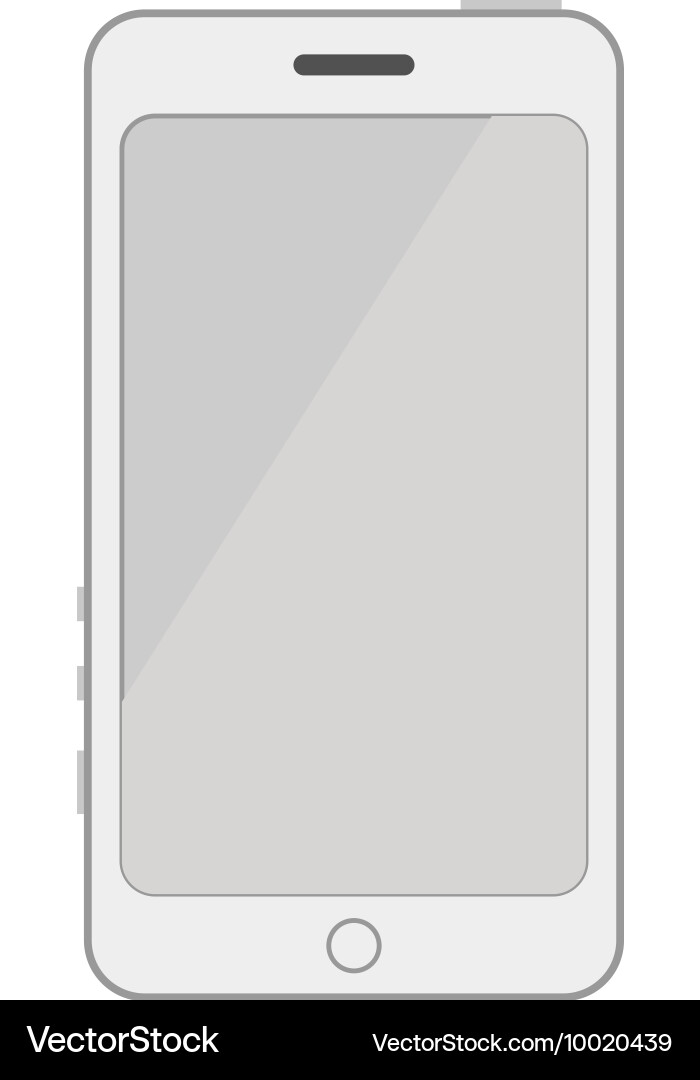 Tablet computer smartphone isolated vector image