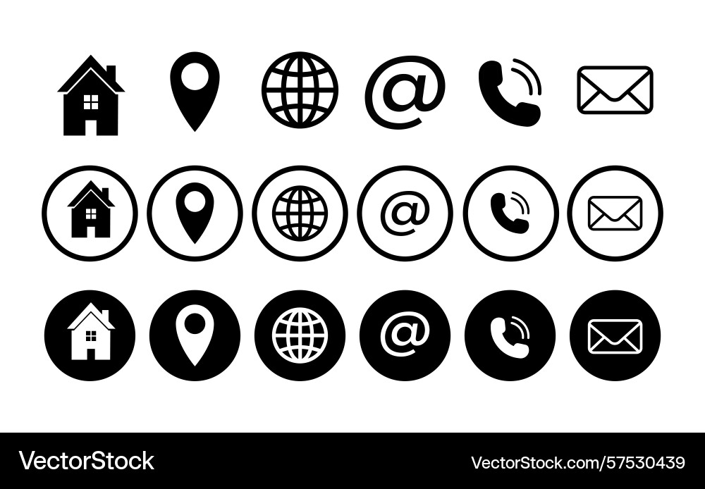 Web icon set website Vector Image