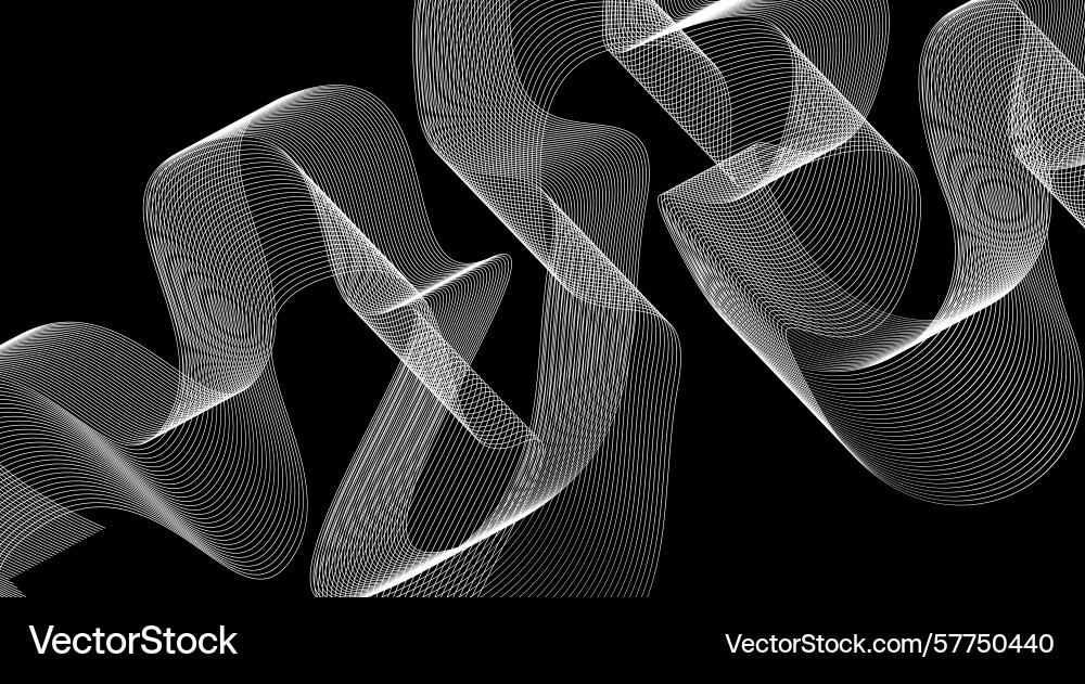 Abstract blend lines wave curved background Abstract blend lines wave curved background Vector Image