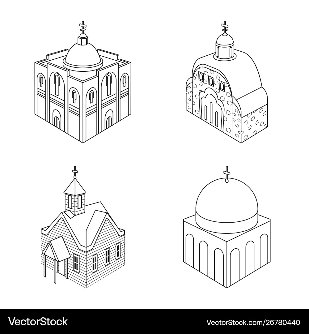 Architecture and building Vector Image