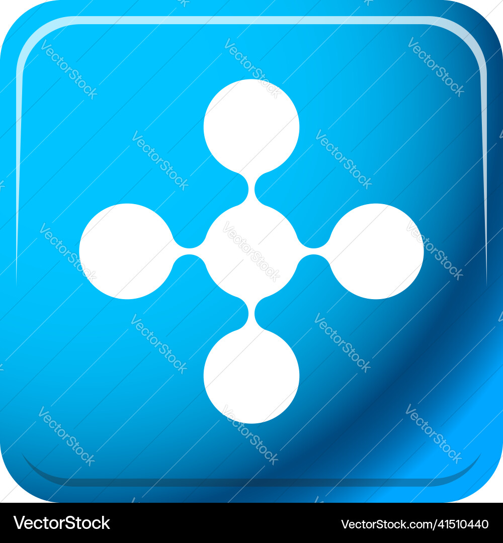 Connected circles nodes as technology tech Connected circles nodes as technology tech Vector Image
