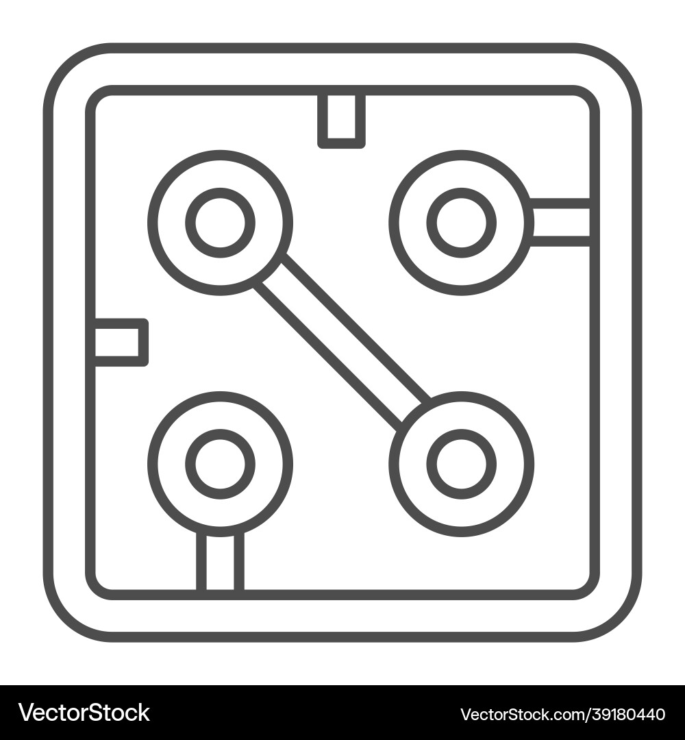 Fragment of printed circuit board square shape Fragment of printed circuit board square shape vector image