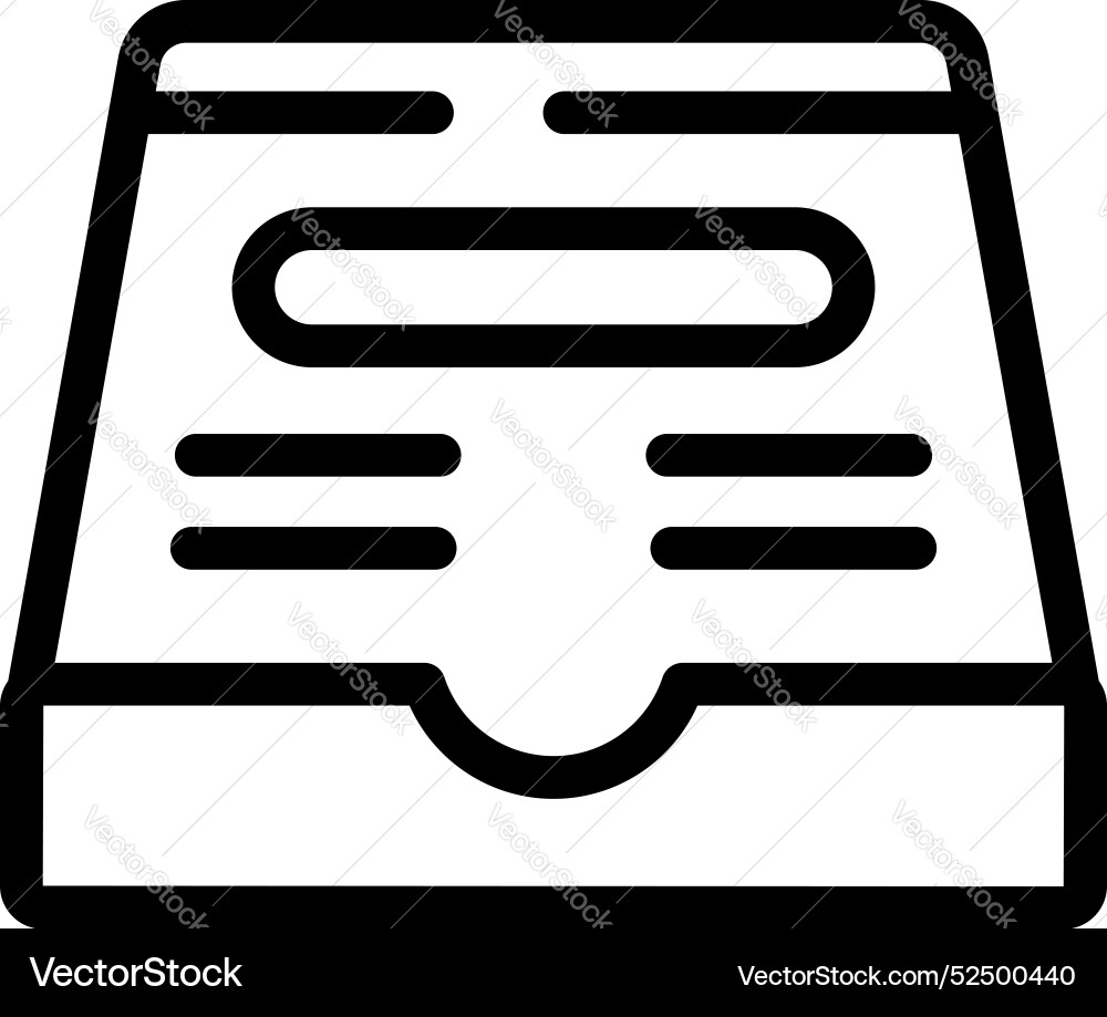 Inbox with new unread email message notification Inbox with new unread email message notification vector image