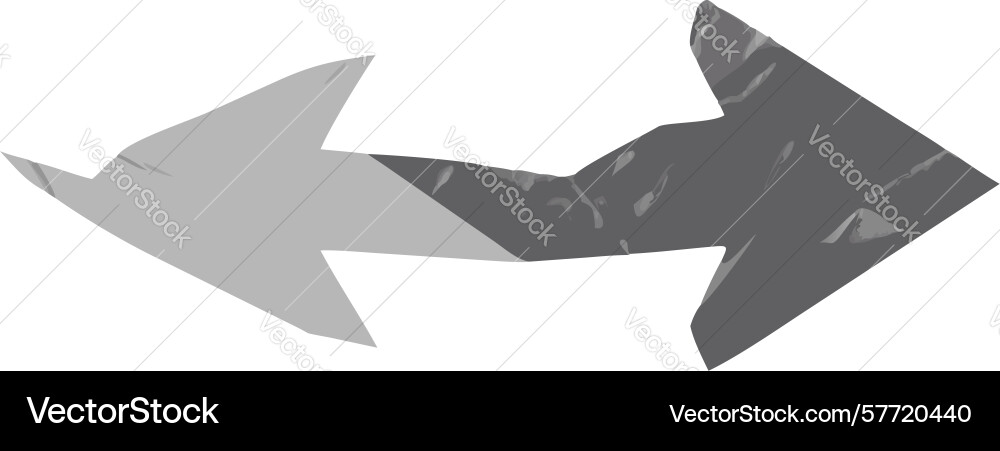 Light grunge right arrow design generative ai vector image