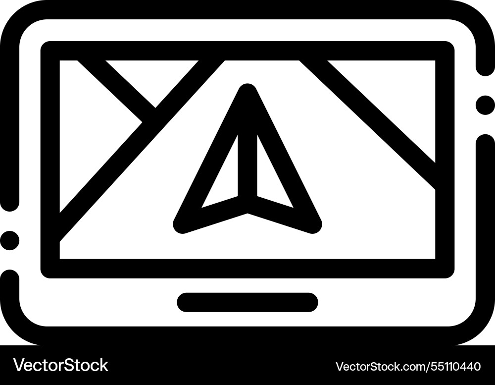 Nazca lines icon thin linear style design Nazca lines icon thin linear style design vector image
