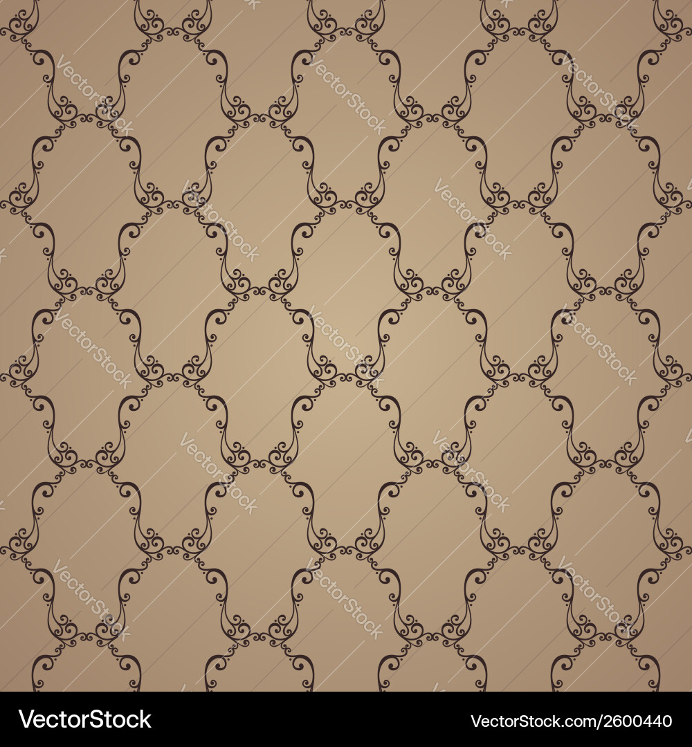 Ornate Scroll Pattern Vector Image