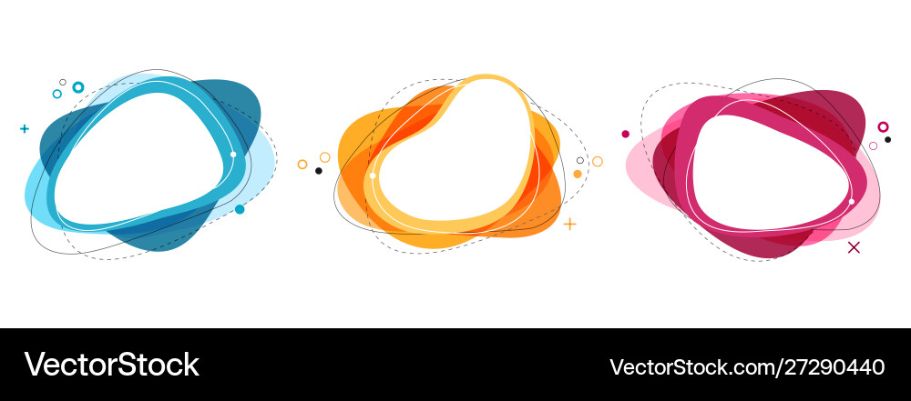 Set abstract modern graphic elements gradient Set abstract modern graphic elements gradient vector image