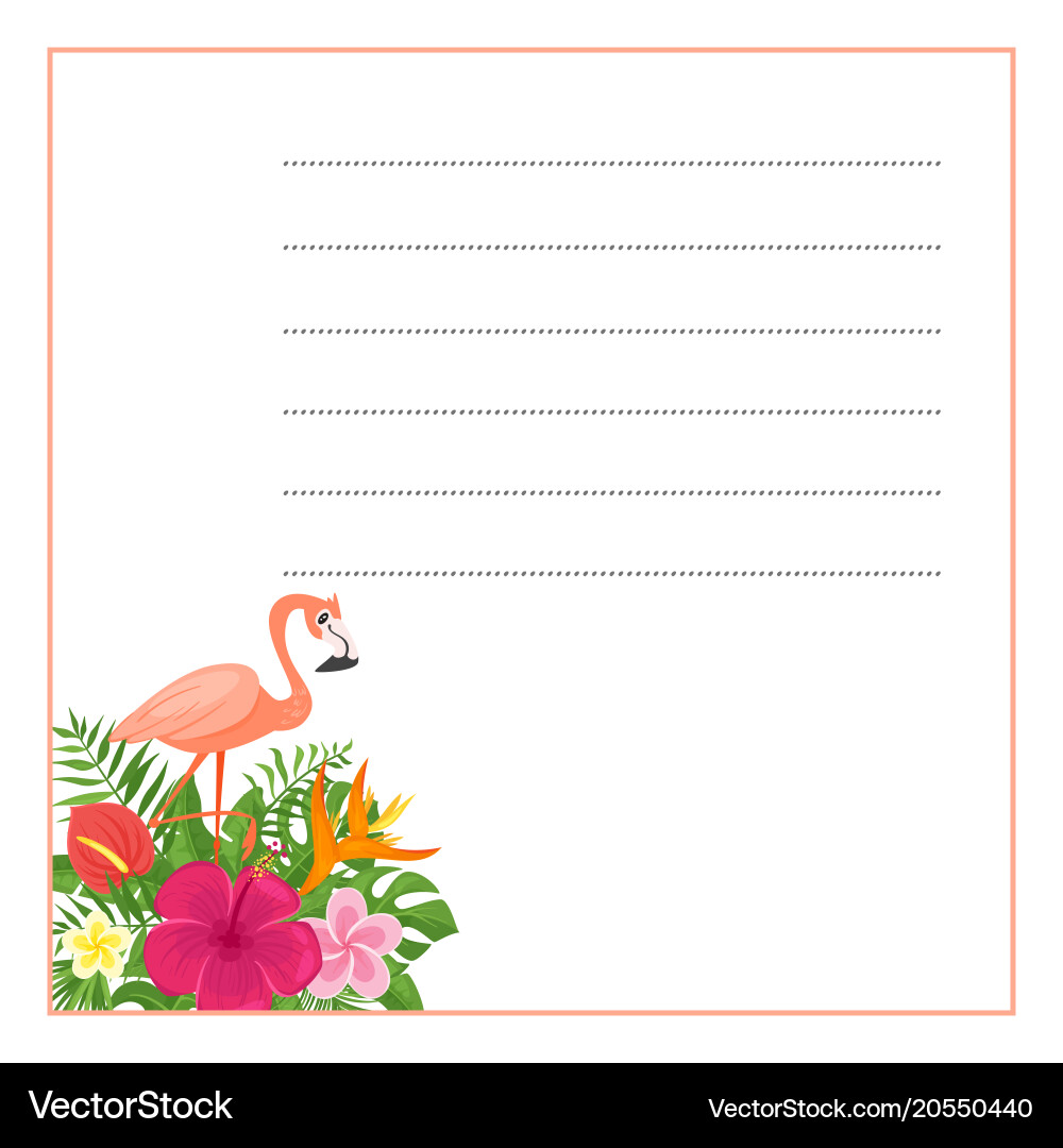 Template for notebook Vector Image