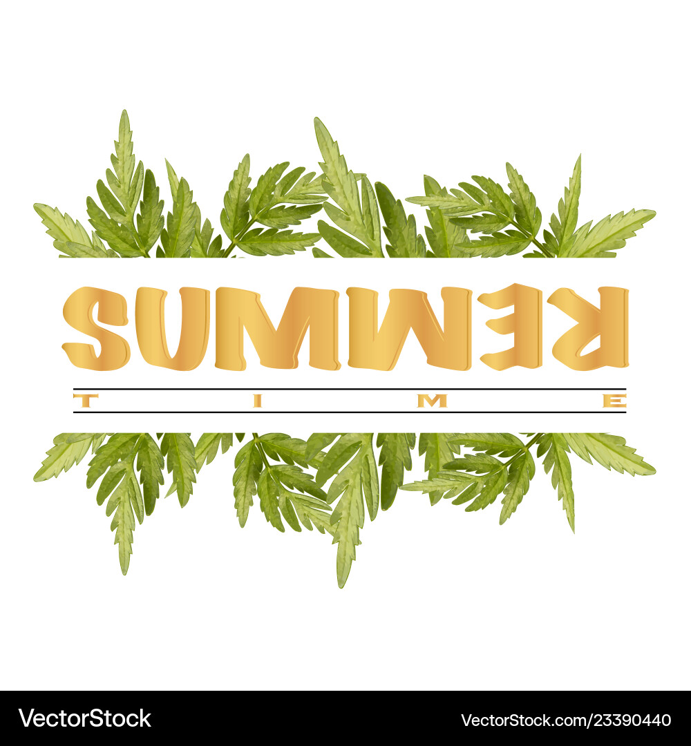 Tropical Summer Print Vector Image