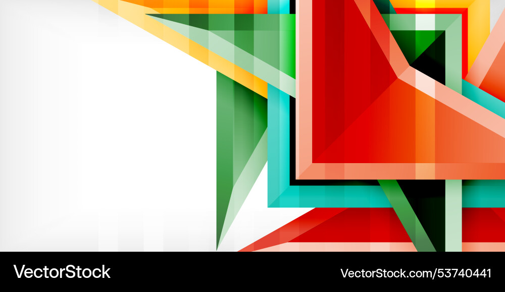 Arrows with 3d effect abstract background Vector Image