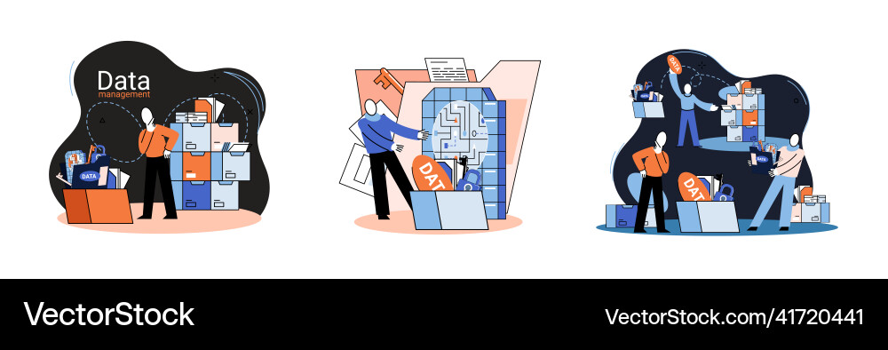 Big data analytics platform management Big data analytics platform management vector image