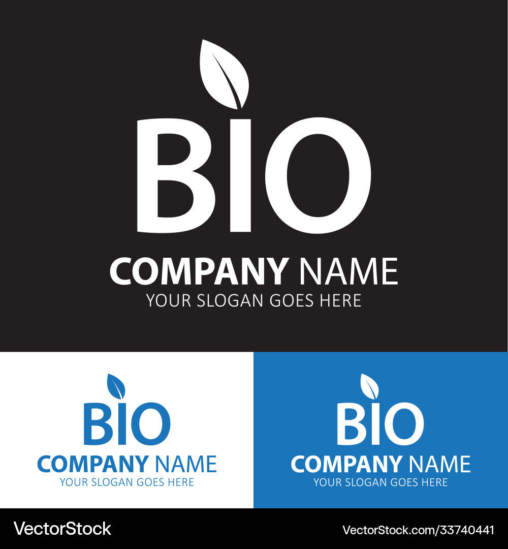 Bio icon for web and mobile Vector Image