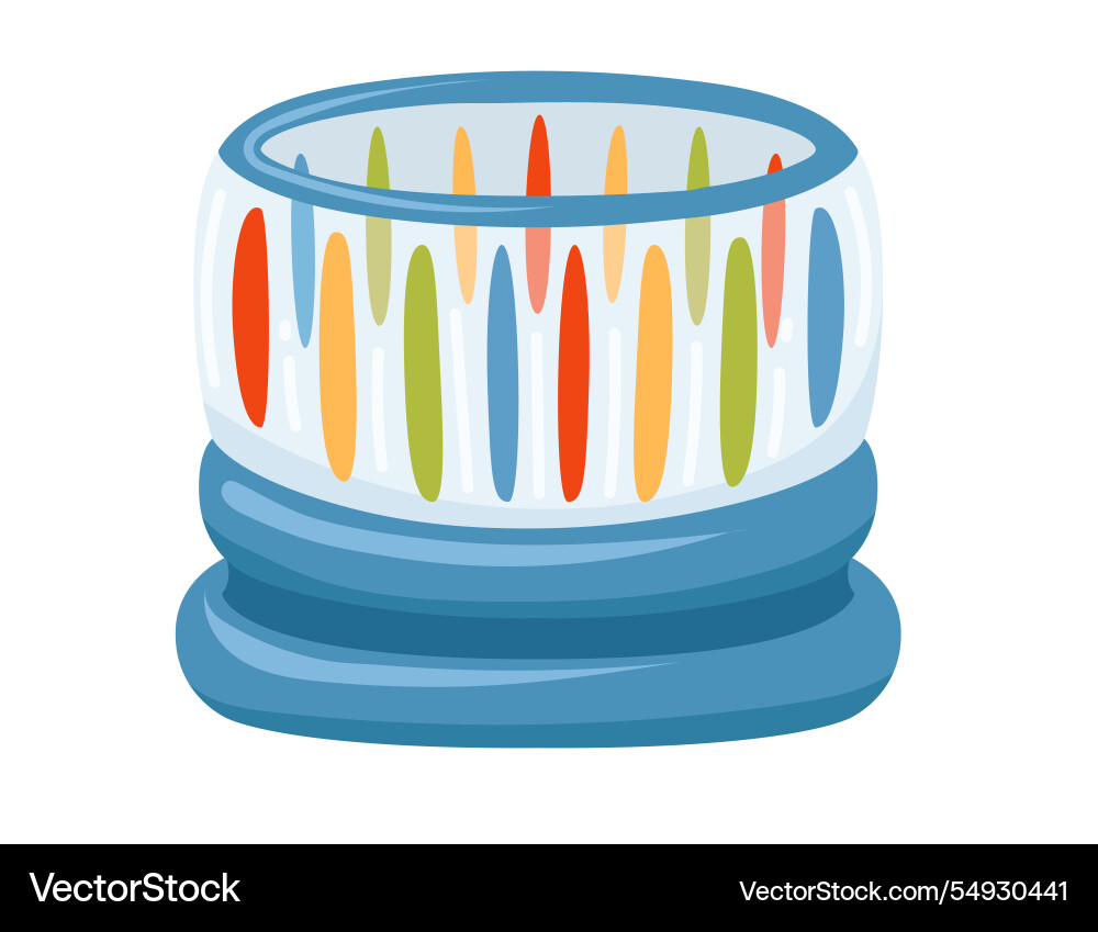 Bouncy inflatable tower with walls isolated Vector Image