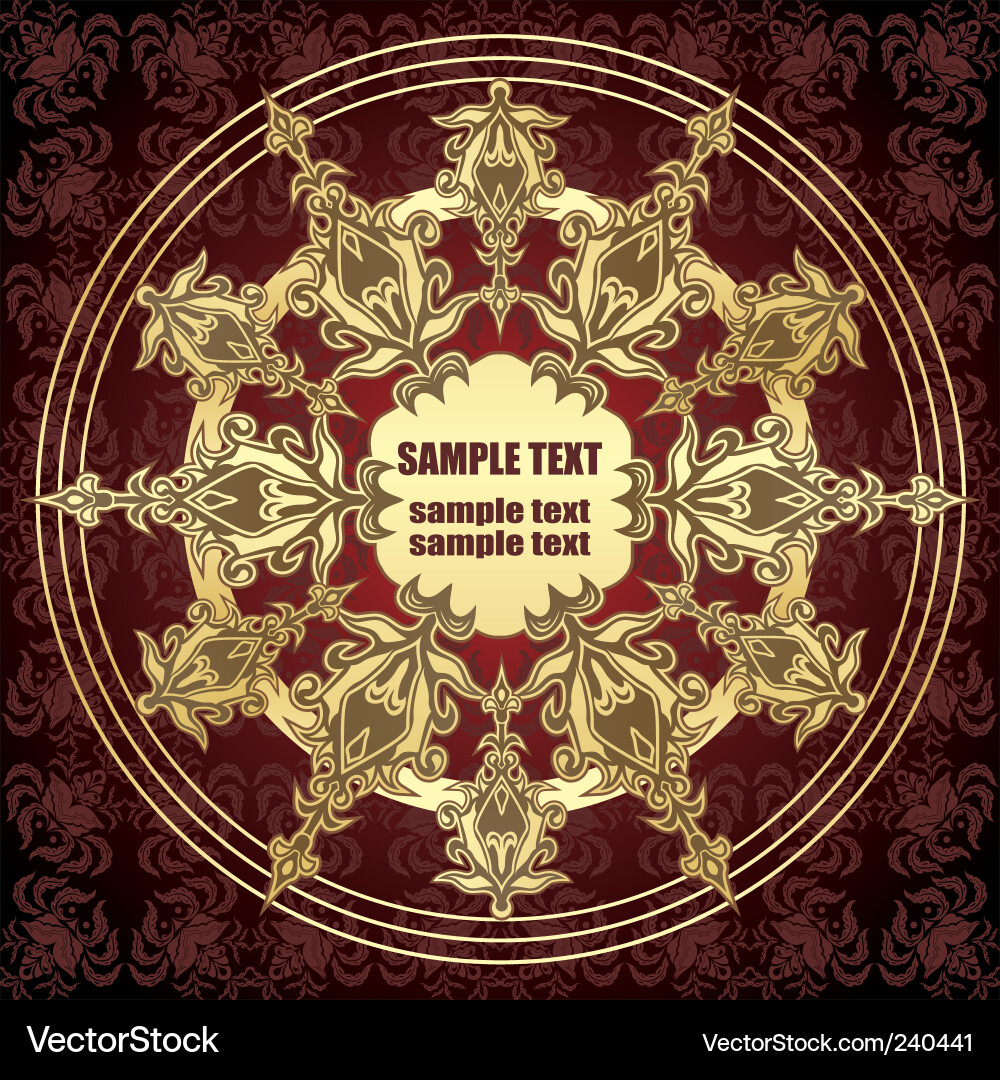 Circular frame Vector Image
