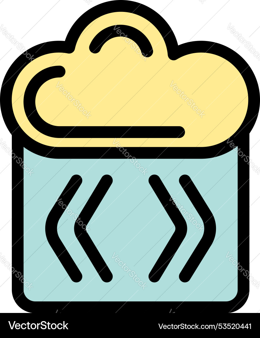 Database cloud computing data storage icon Vector Image