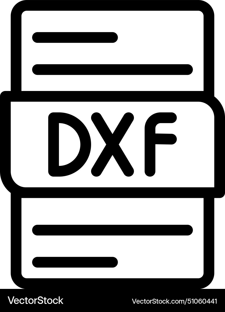 Dxf file type icons document format design Dxf file type icons document format design vector image