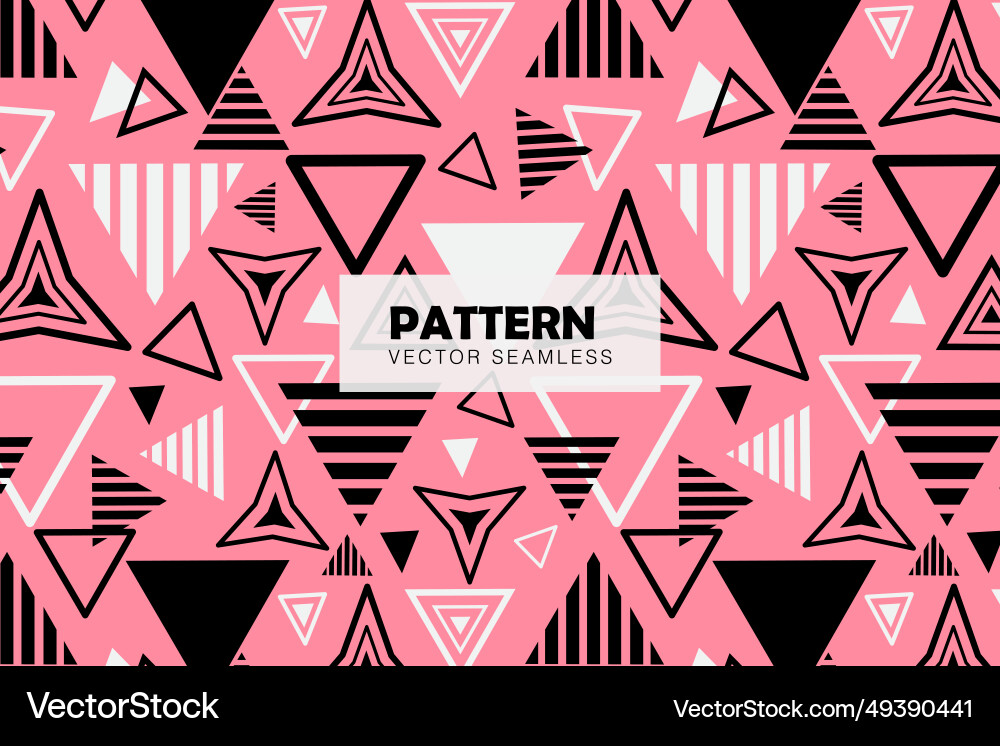 Geometrical triangle shapes abstract pattern vector image