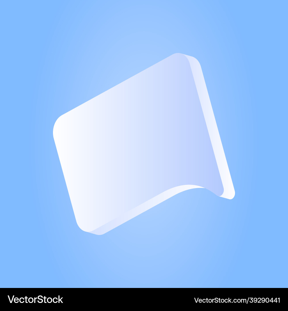 Glassy comment icon shiny isolated element Glassy comment icon shiny isolated element vector image