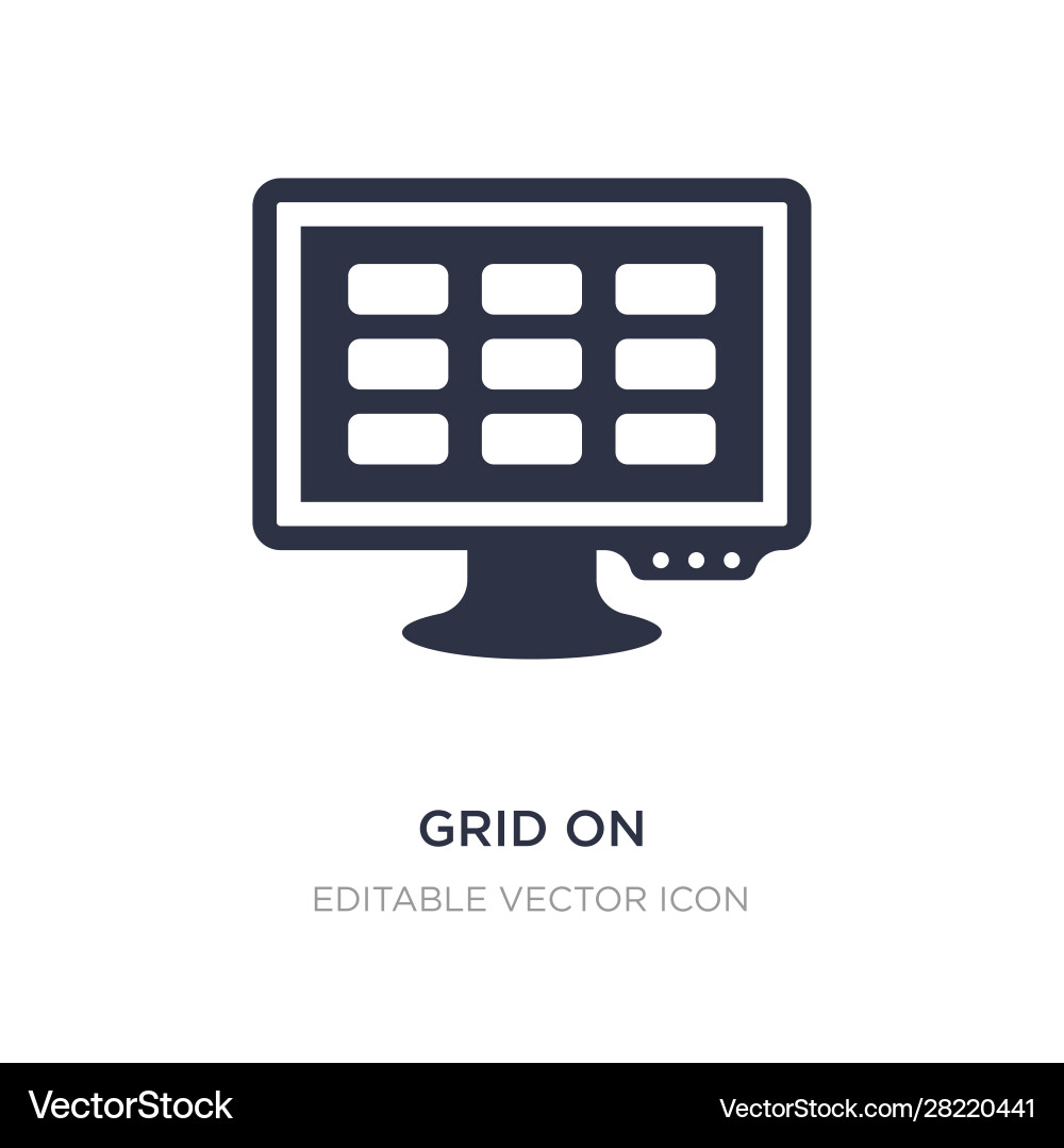 Grid on icon white background simple element Grid on icon white background simple element vector image