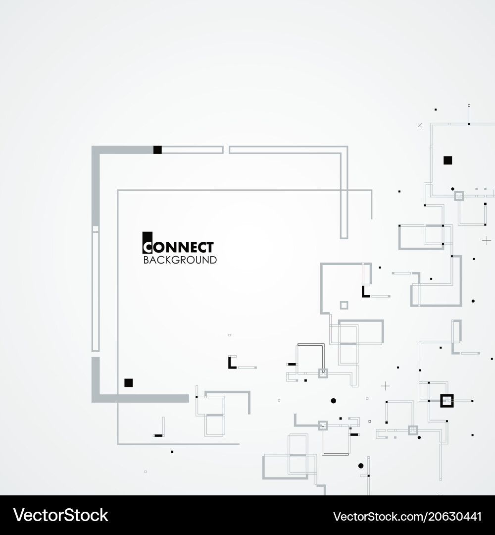 Line square circle elements Line square circle elements vector image