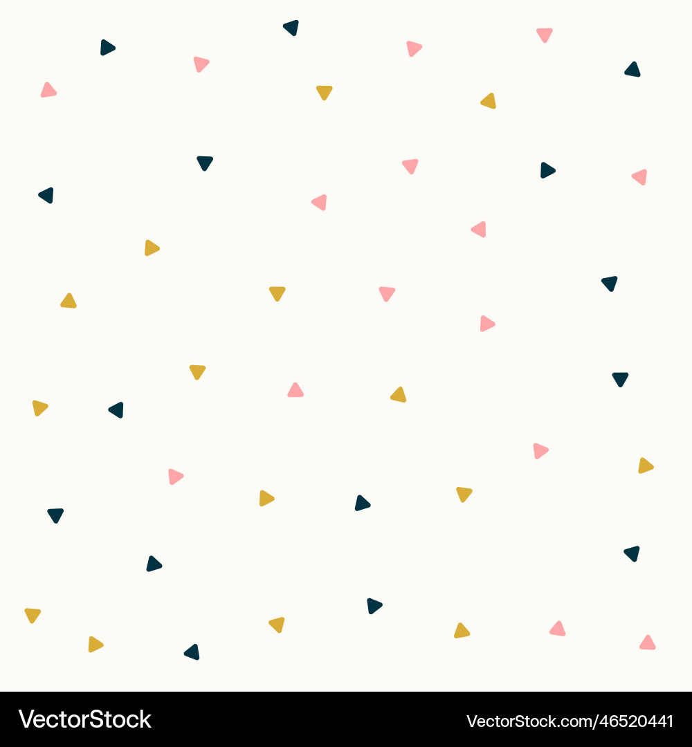 Minimal triangle pattern design in pastel colors vector image