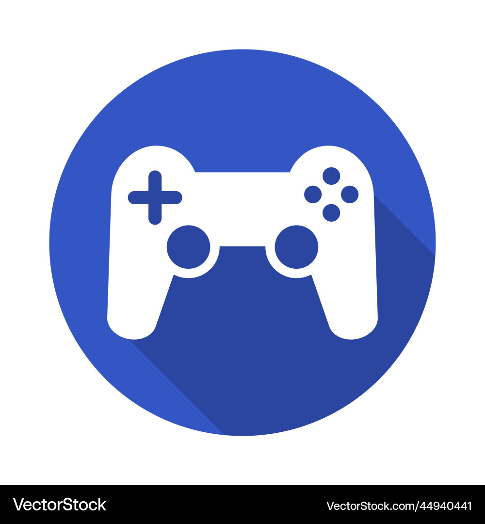 Modern game controller and shadow or gamepad Modern game controller and shadow or gamepad vector image