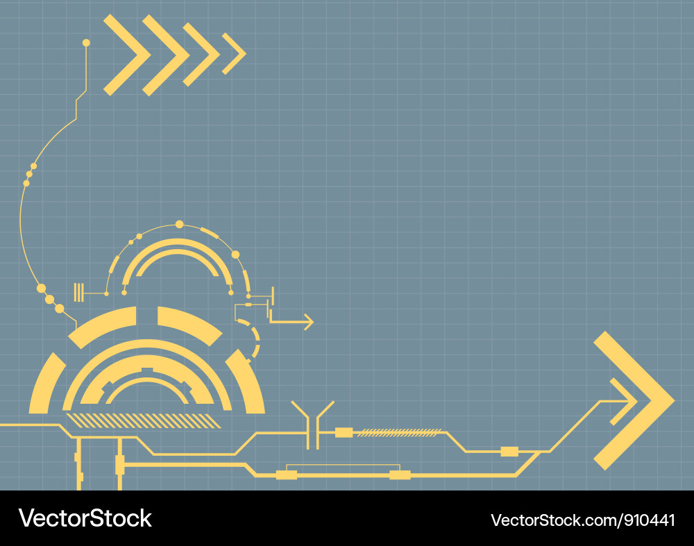 Modern Tech Grid Background vector image