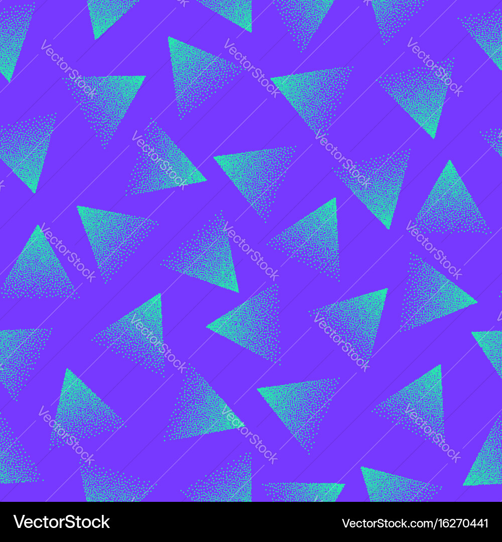 Retro Stippled Geometric Pattern vector image