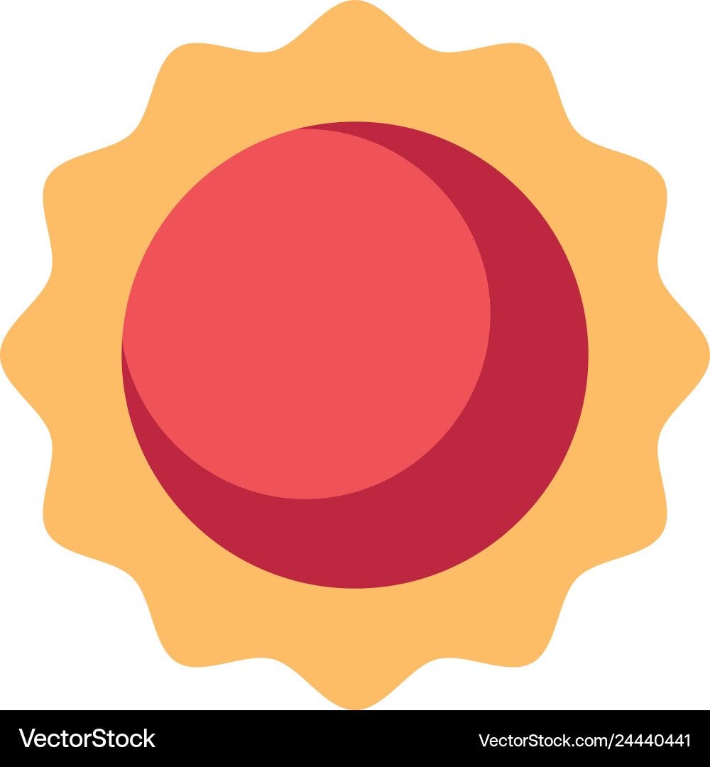 Round label blank template Vector Image