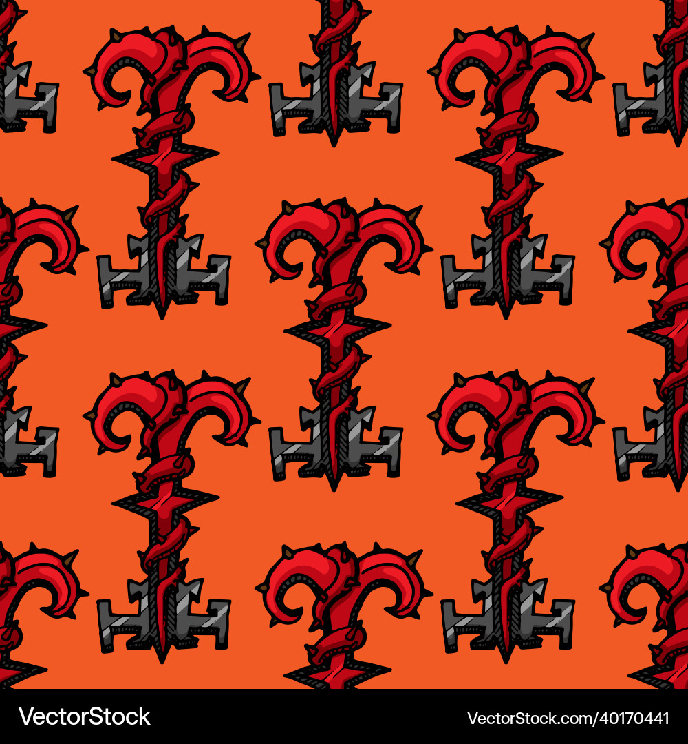 Seamless pattern of keys hand drawn Seamless pattern of keys hand drawn vector image