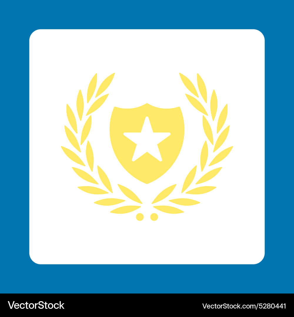 Shield icon from award buttons overcolor set vector image