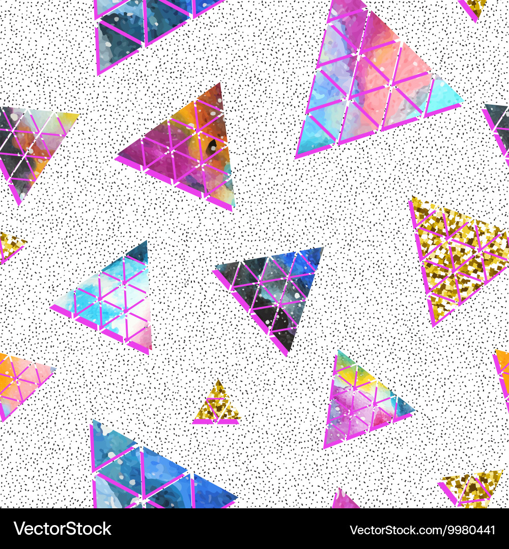 Triangular space design abstract ornament Vector Image
