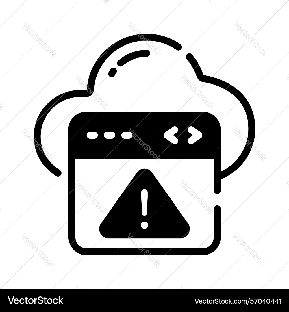 Web failure vector image
