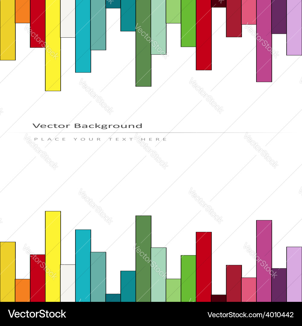 Abstract background with color stripes Vector Image