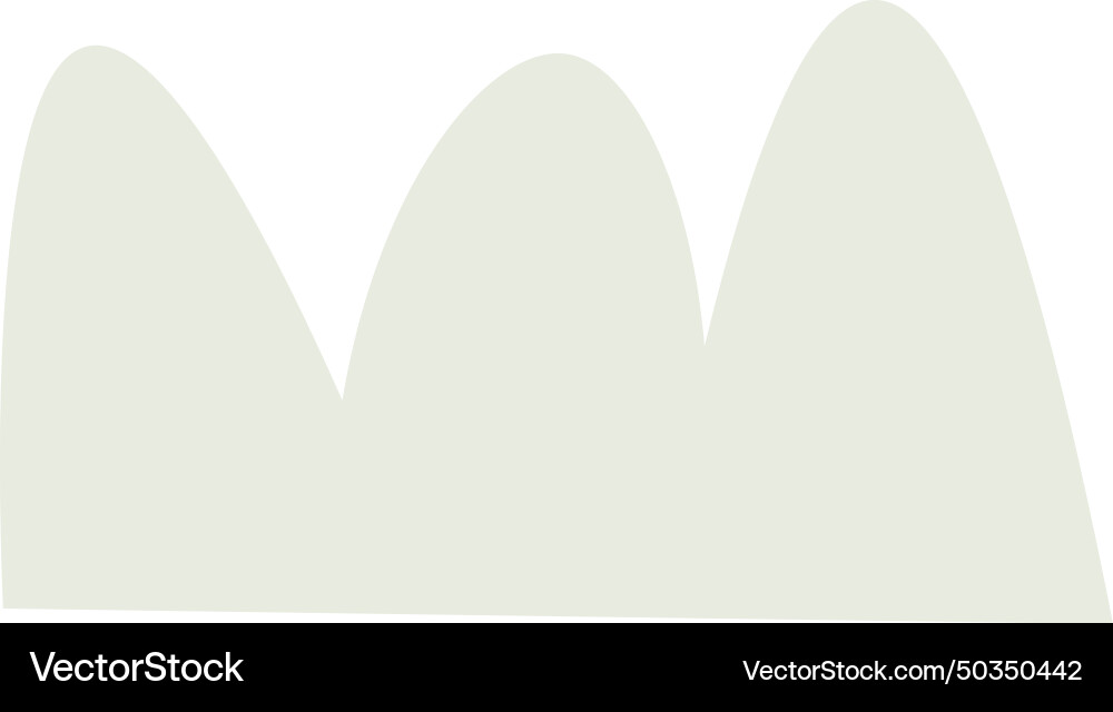 Bushes plant silhouette vector image