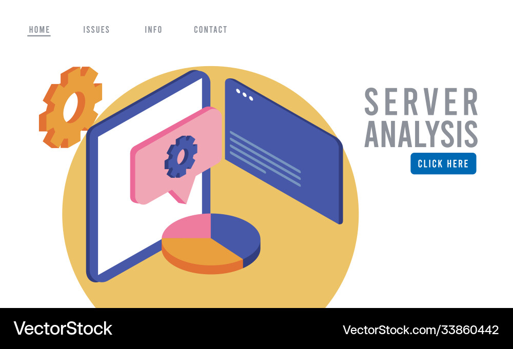 Data analysis technology with tablet device Data analysis technology with tablet device vector image