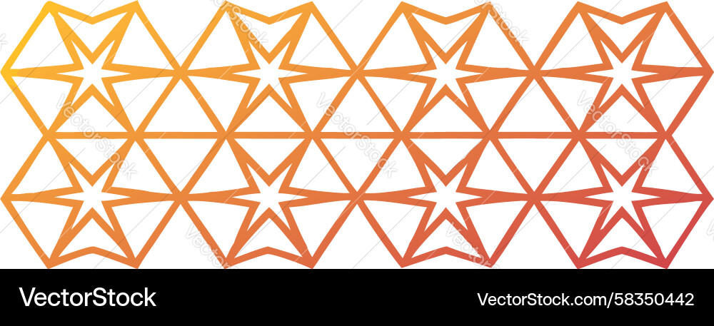 Dynamic Interlocking Hexagon Pattern Vector Image