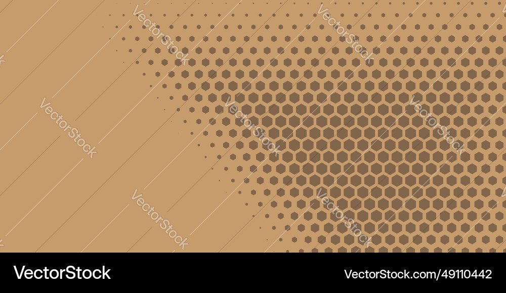Geometric abstract hexagon two color background Vector Image