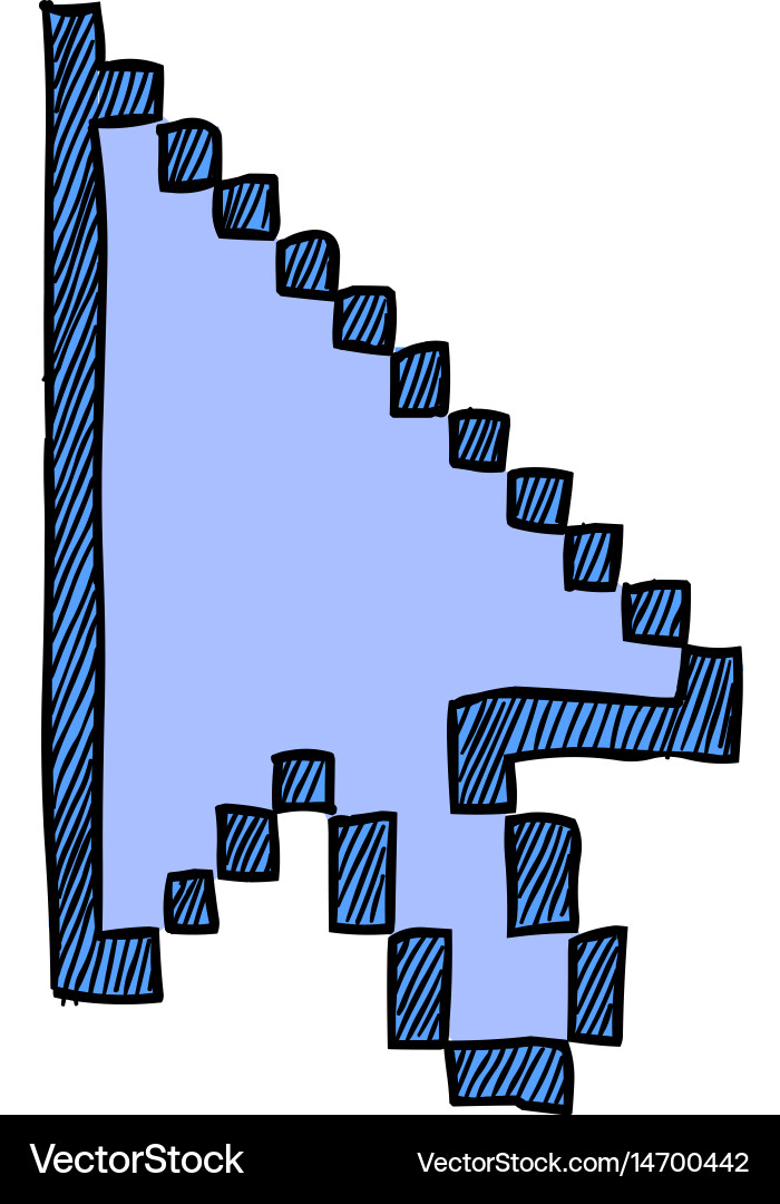Pointer Icon Cursor Arrow Symbol vector image
