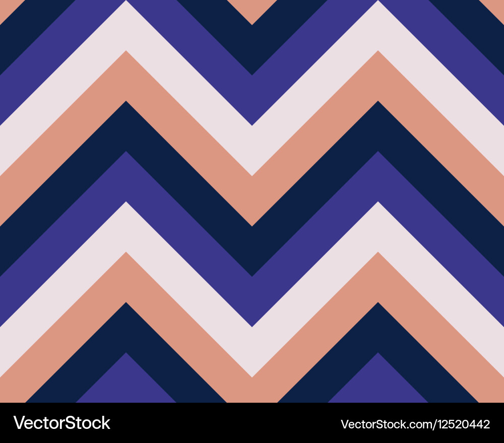 Striped zigzagging seamless pattern zig-zag line vector image
