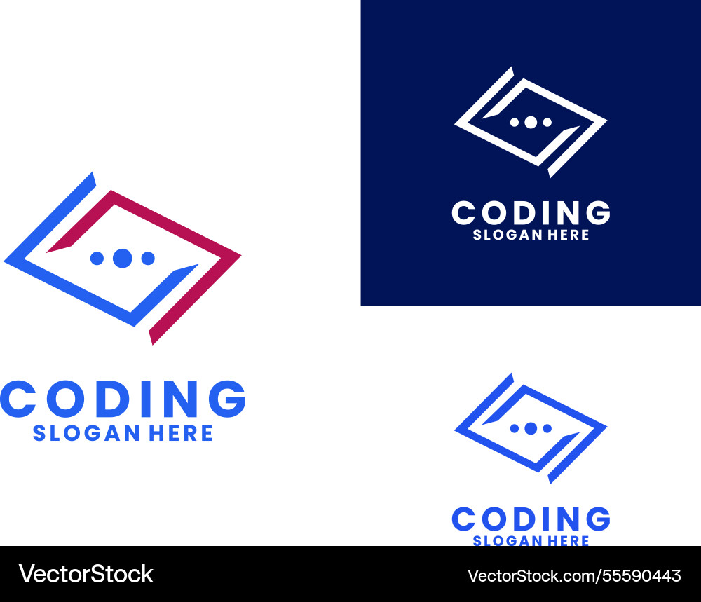 Abstrakte Kodierung Pfeil Logo Design moderne Code vektorbild