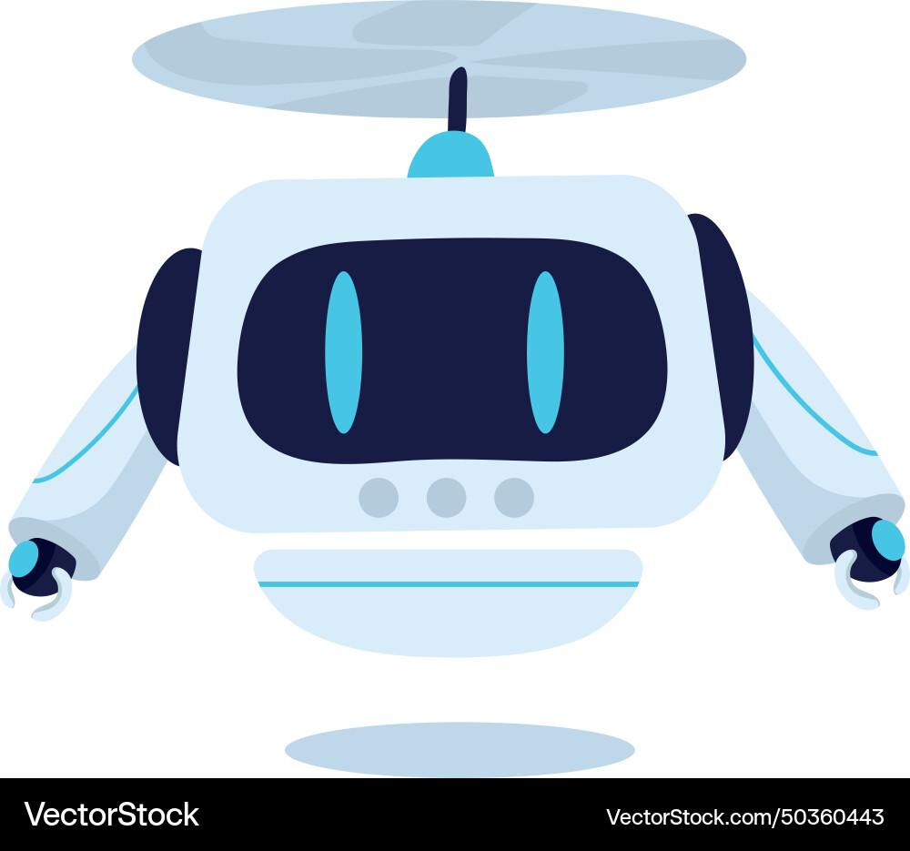 Advanced robotics intelligence vector image