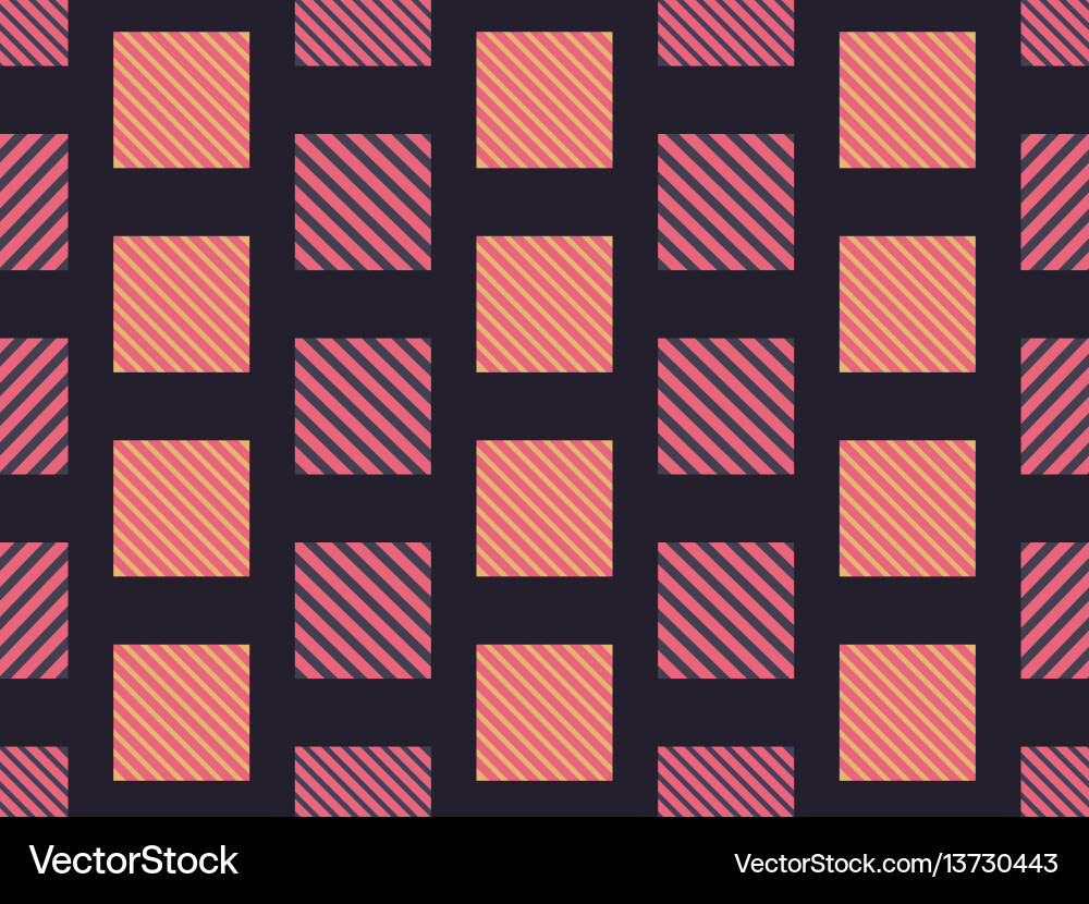 Checkered seamless pattern with diagonal stripes Checkered seamless pattern with diagonal stripes vector image