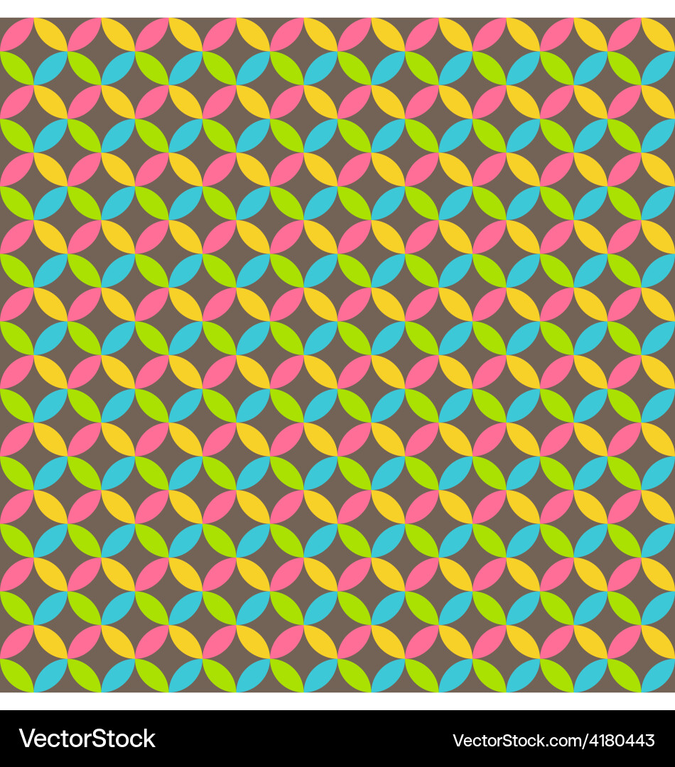 Colorful Abstract Circle Pattern Vector Image