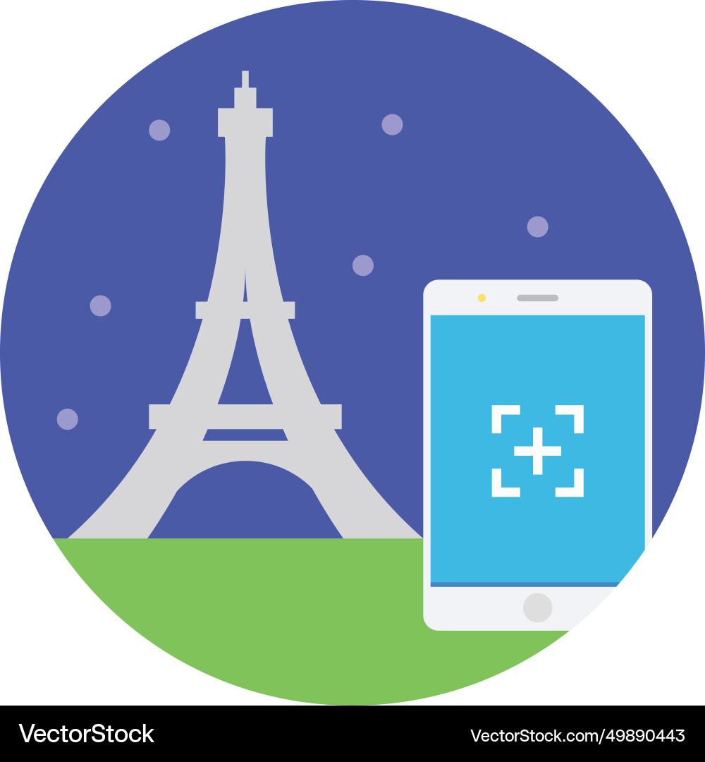 Eiffel tower icon Vector Image