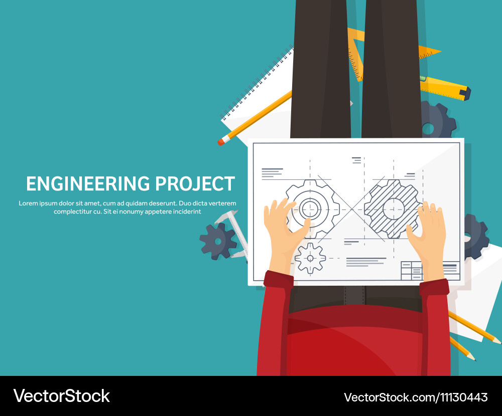 Engineering and architecture vector image